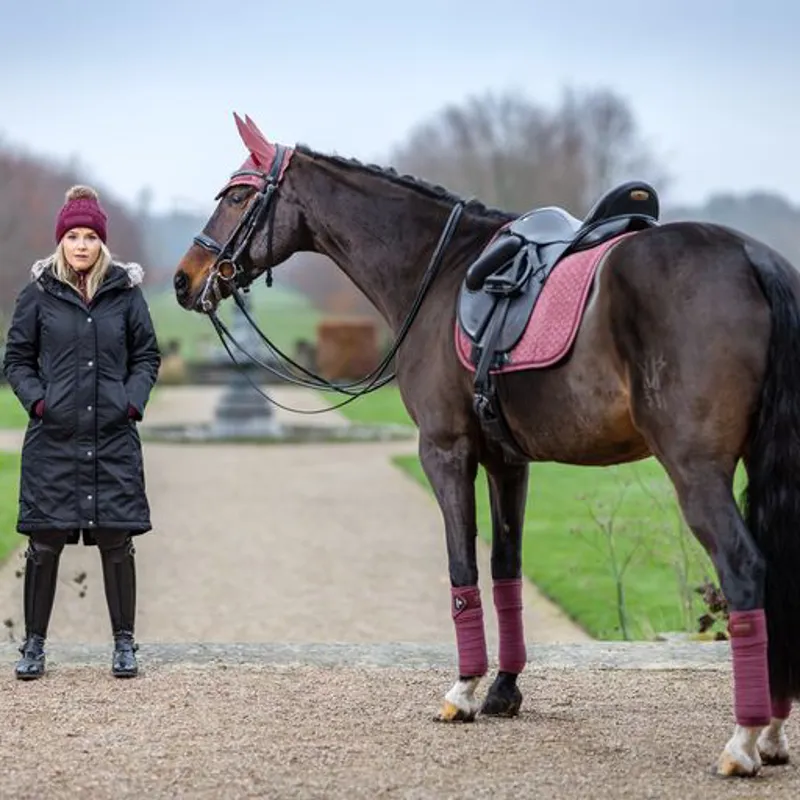 LeMieux Suede Dressage Square Orchid - Image 3
