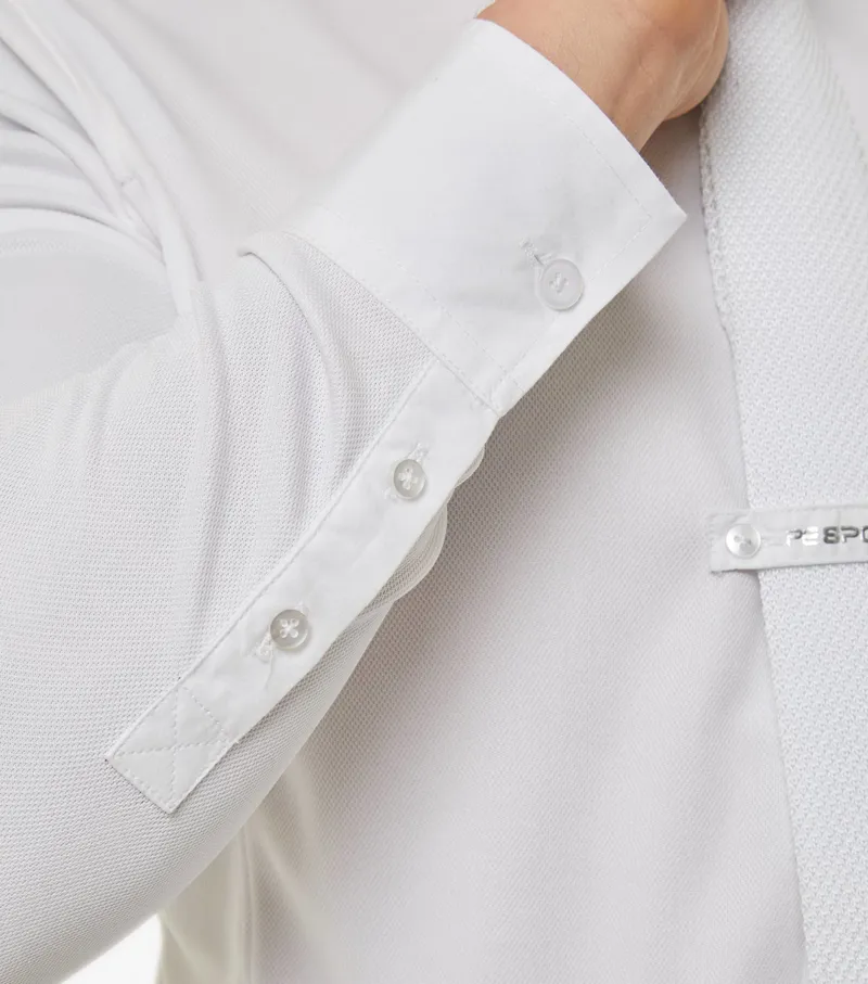 Premier Equine Giulio Men's Long Sleeve Show Shirt White - Image 5