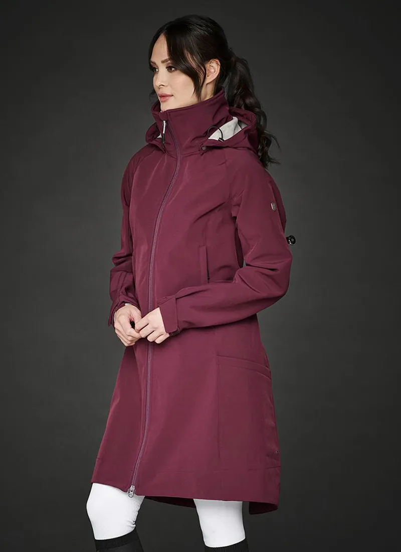 Mountain Horse Stella Softshell Parka Burgundy - Image 3