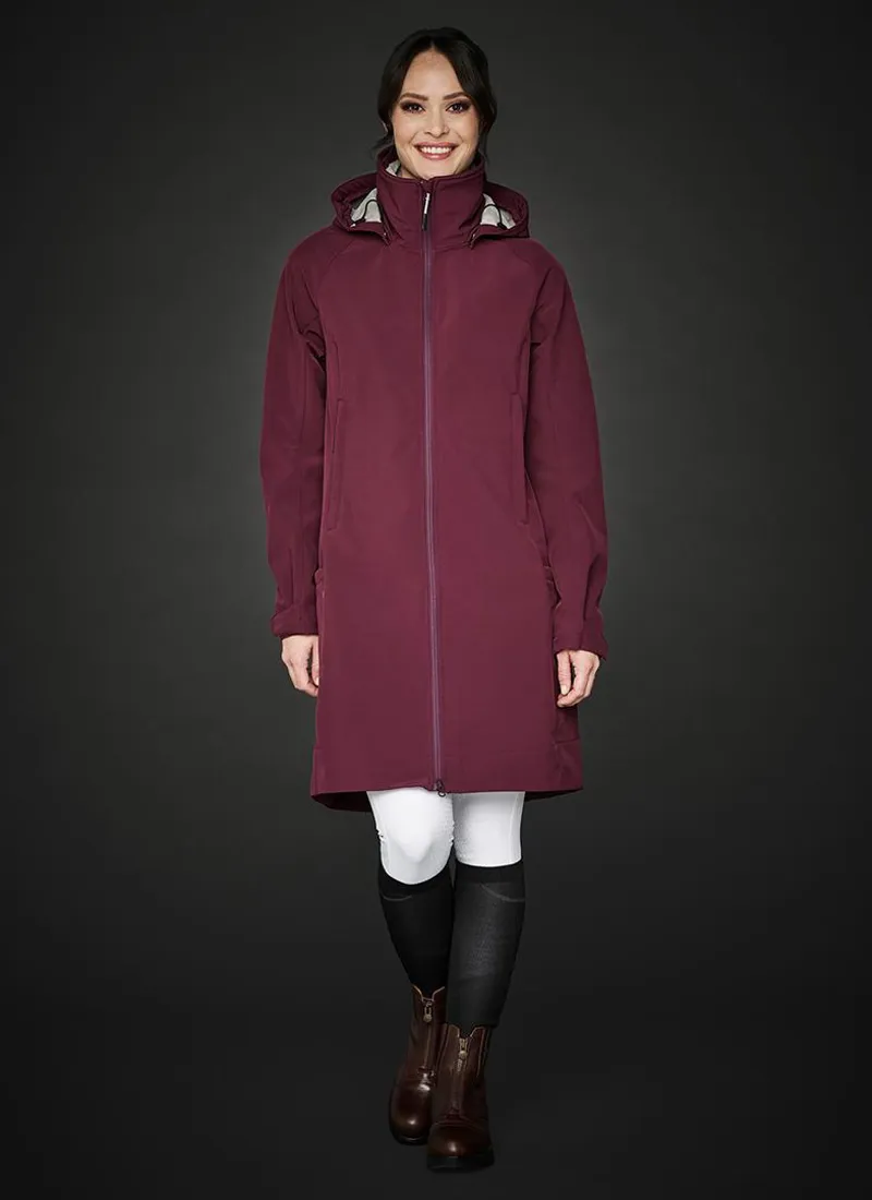 Mountain Horse Stella Softshell Parka Burgundy - Image 4