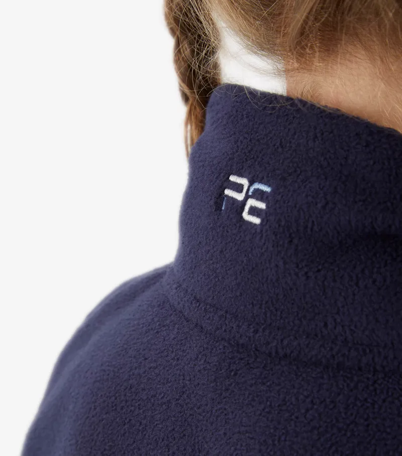 Premier Equine Sellia Girls Fleece Riding Gilet Navy - Image 5