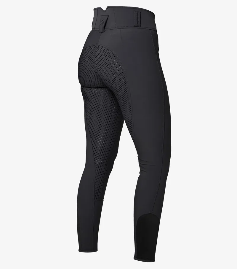 Premier Equine Sophia Ladies Full Seat High Waist Riding Breeches Black - Image 3