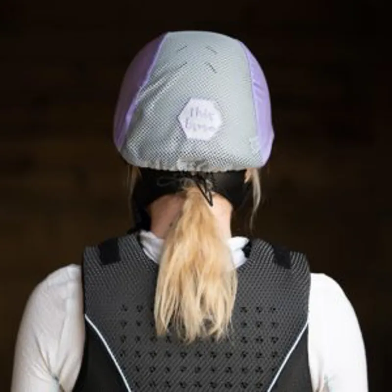 Charles Owen This Esme Ventilated Silk Lilac - Image 3