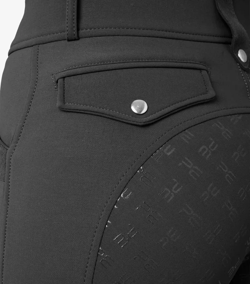 Premier Equine Torino Ladies Full Seat Gel Riding Breeches Anthracite - Image 6