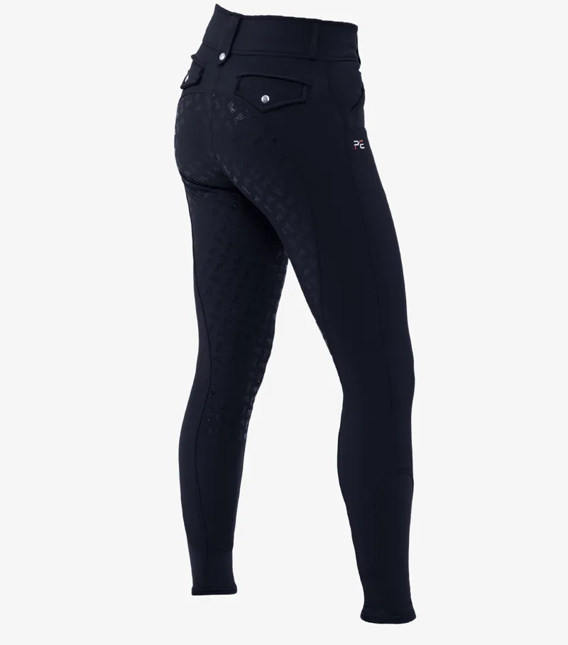 Premier Equine Torino Ladies Full Seat Gel Riding Breeches Navy - Image 2