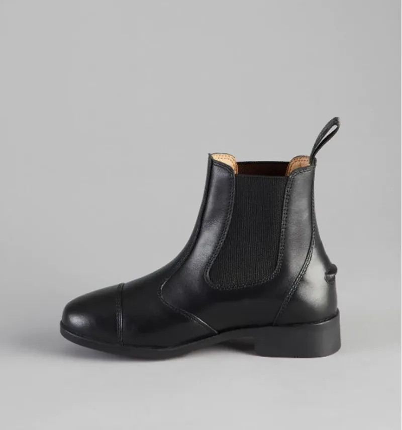 Premier Equine Torlano Junior Leather Chelsea Boot Black - Image 3