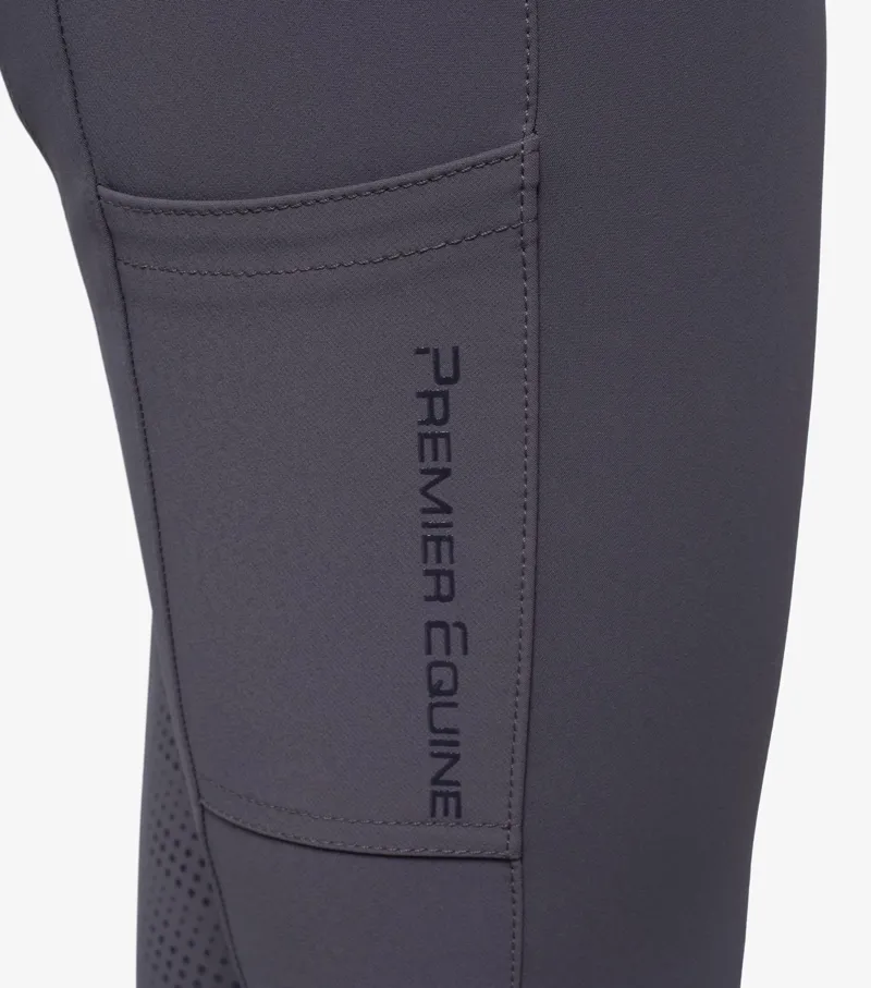 Premier Equine Torrent Ladies Full Seat Gel Riding Breeches Anthracite - Image 6