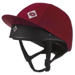 Charles Owen Taditional Non Vented Hat Silk - Maroon