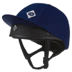 Charles Owen Taditional Non Vented Hat Silk - Navy