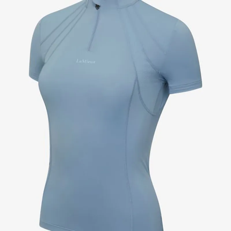 LeMieux Mia Mesh Short Sleeved Base Layer Denim - Image 2