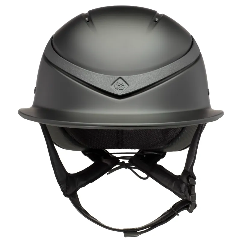 Charles Owen Luna Wide Peak Hat - Black Matt / Black Matt - Image 2