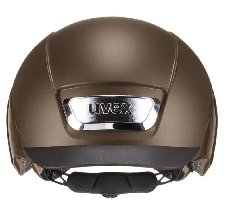 Uvex Elexxion Pro Riding Helmet - Brown Matt Shiny - XS-S 54-55cm - LAST ONE - Image 2