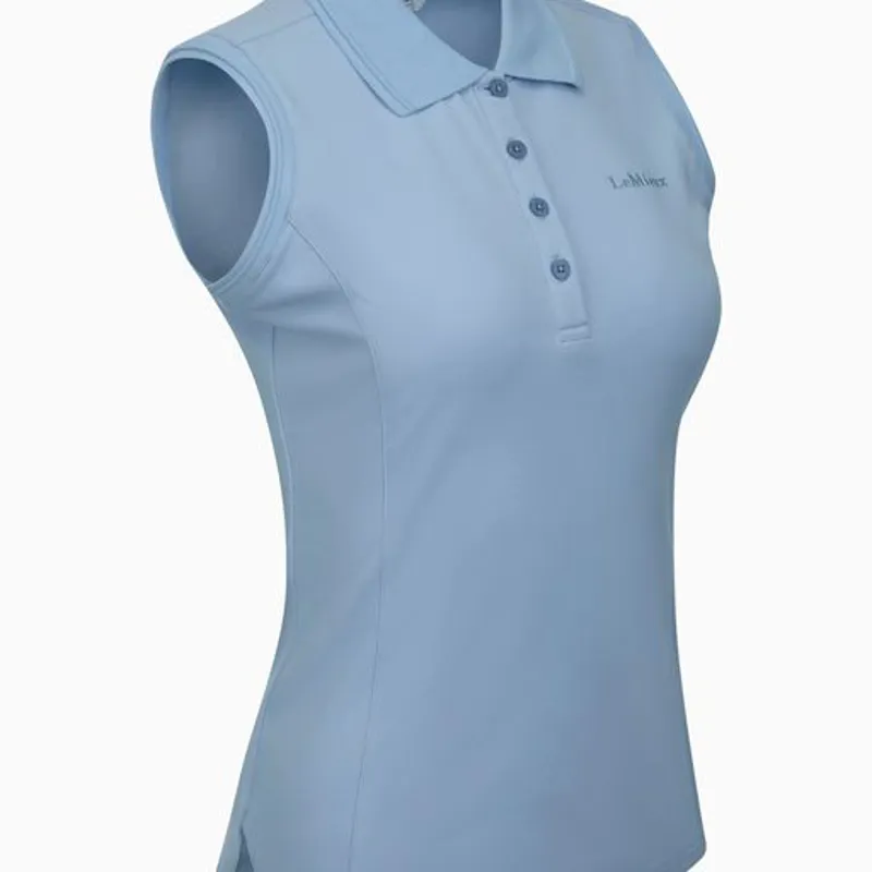 LeMieux Sleeveless Polo Shirt Denim - Image 3