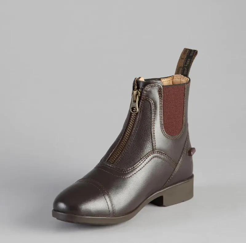 Premier Equine Virtus Junior Leather Paddock Boot Brown - Image 4