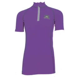 Woof Wear Young Rider Short Sleeve Riding Shirt - Ultra Violet