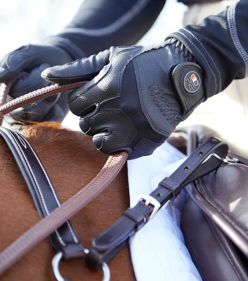 Premier Equine Windsor Junior Riding Gloves Black - Image 2