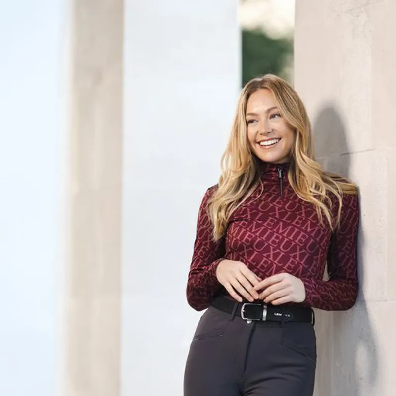 LeMieux Fleur Baselayer Merlot - Image 7