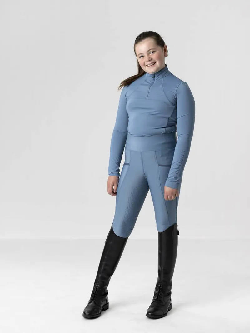 LeMieux Young Rider Base Layer Ice Blue - Image 4