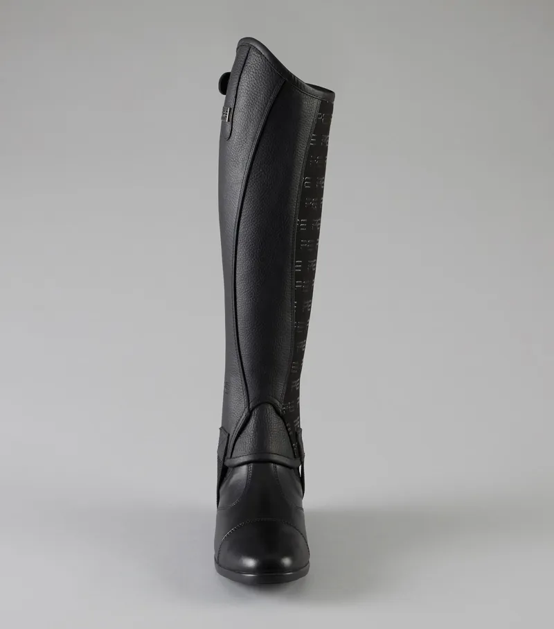 Premier Equine Actio Leather Half Chaps Black - Image 2