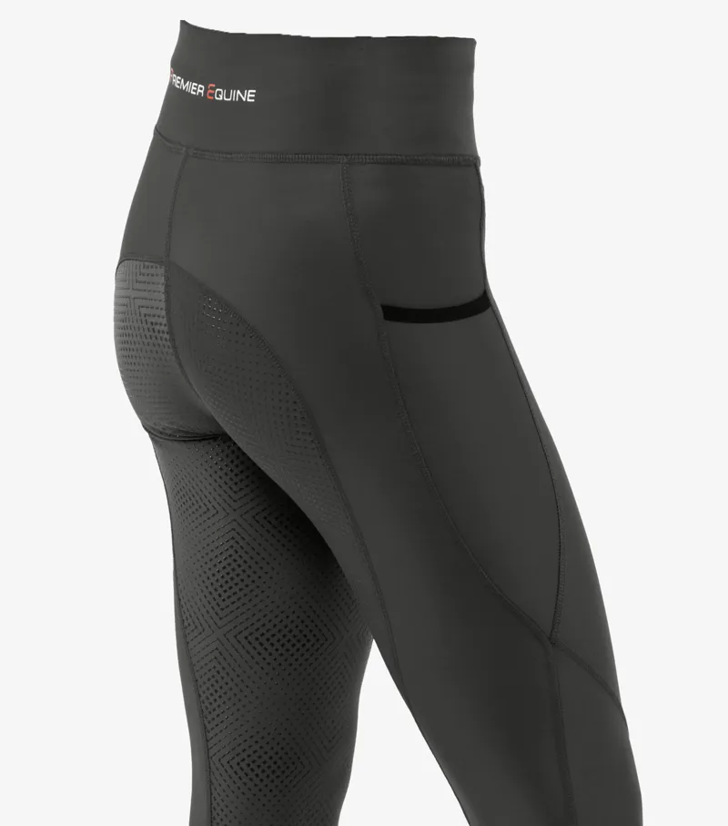 Premier Equine Alexa Ladies Riding Tights Anthracite - Image 6