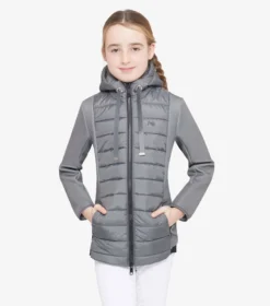 Premier Equine Arion Junior Unisex Riding Jacket With Hood Anthracite