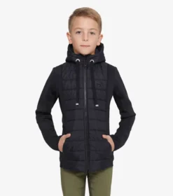 Premier Equine Arion Junior Unisex Riding Jacket With Hood Black
