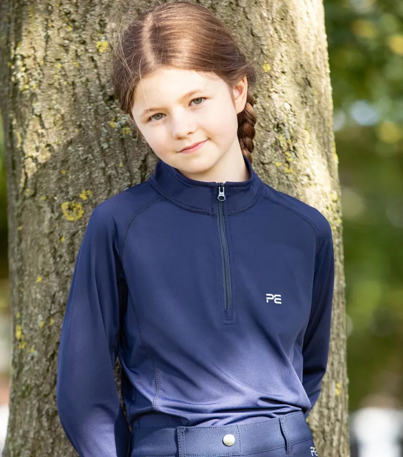 Premier Equine Artax Junior Unisex Base Layer Navy - Image 3