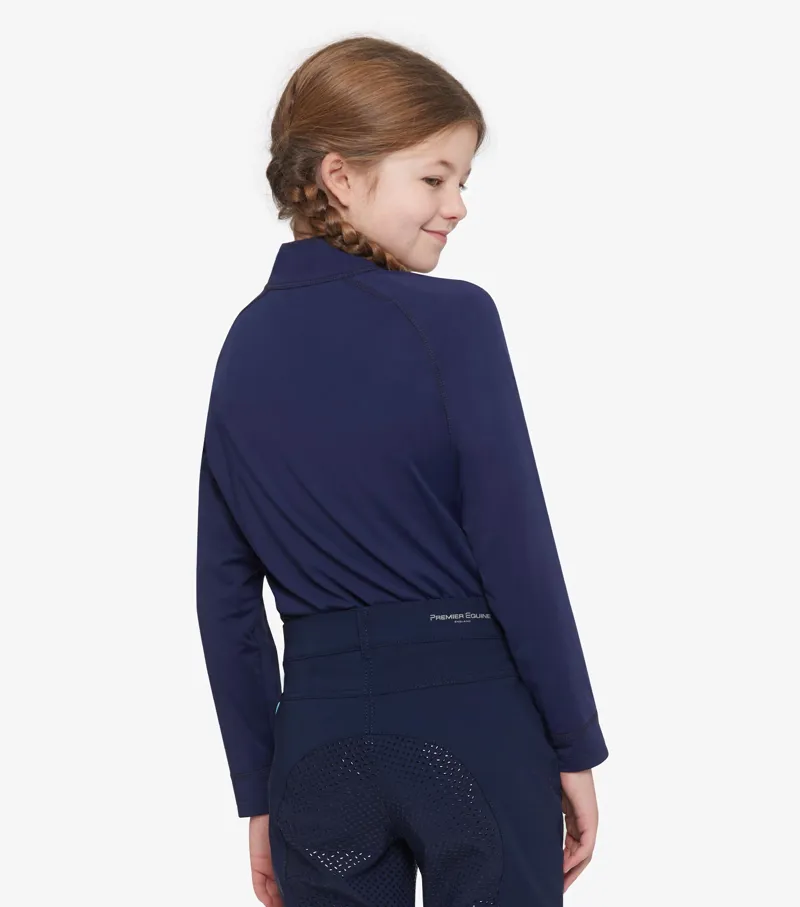 Premier Equine Artax Junior Unisex Base Layer Navy - Image 2