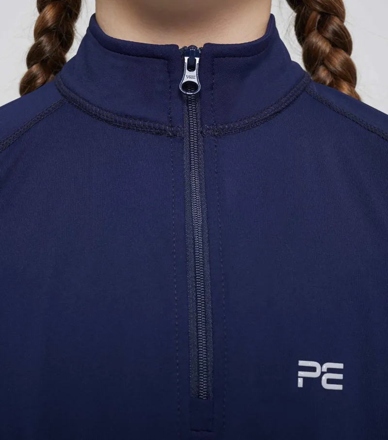 Premier Equine Artax Junior Unisex Base Layer Navy - Image 4