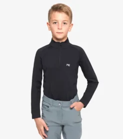 Premier Equine Artax Junior Unisex Base Layer Black