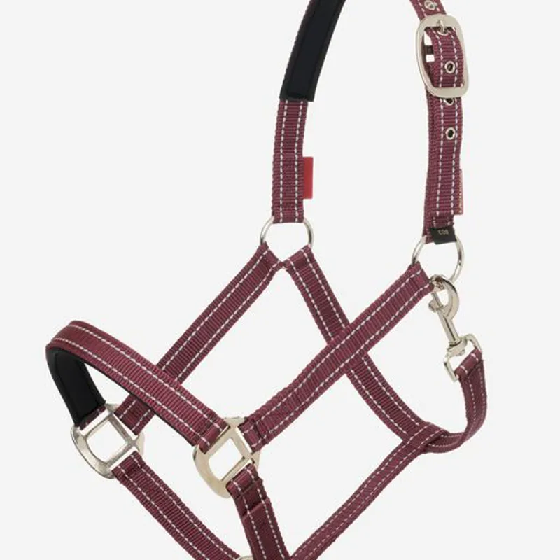 LeMieux Neoprene Yard Headcollar Burgundy - Image 2