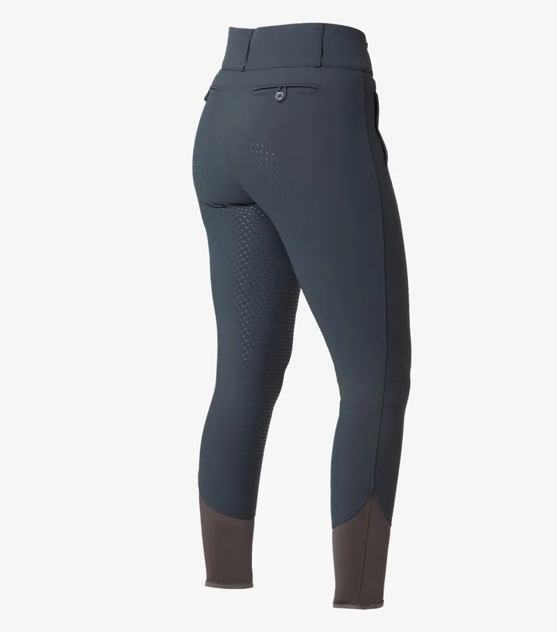 Premier Equine Carapello Ladies Full Seat Gel Riding Breeches Anthracite - Image 3