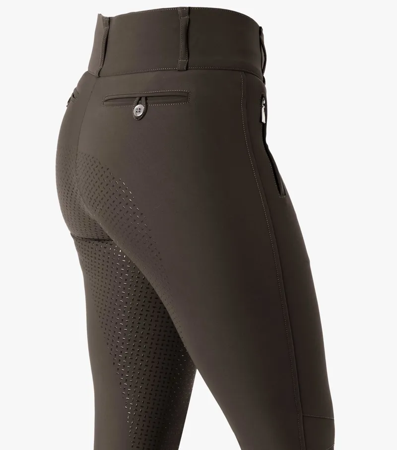 Premier Equine Carapello Ladies Full Seat Gel Riding Breeches Liquorice - Image 4