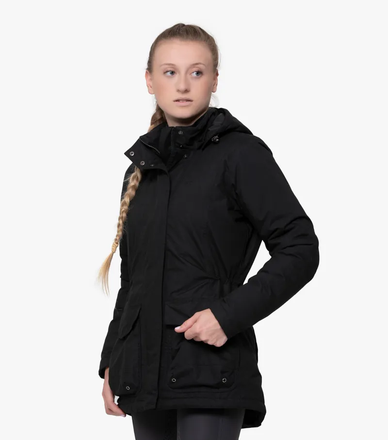 Premier Equine Cascata Ladies Waterproof Jacket Black - Image 2