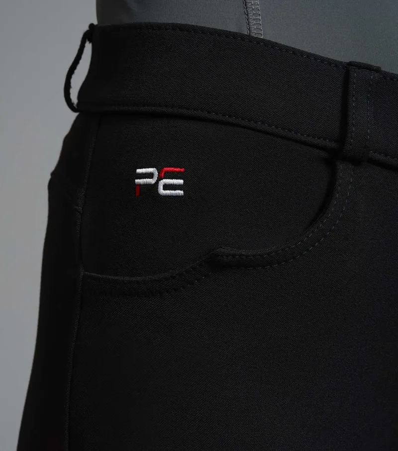 Premier Equine Cassa Ladies Full Seat Gel Riding Breeches - Black - Image 5