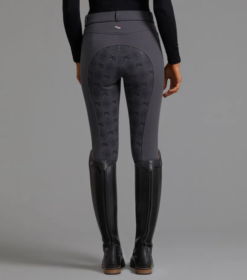 Premier Equine Cassa Ladies Full Seat Gel Riding Breeches - Anthracite - Image 2
