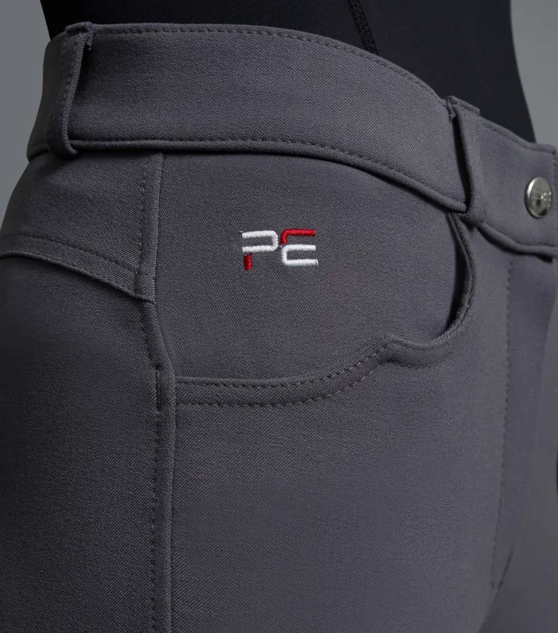 Premier Equine Cassa Ladies Full Seat Gel Riding Breeches - Anthracite - Image 5