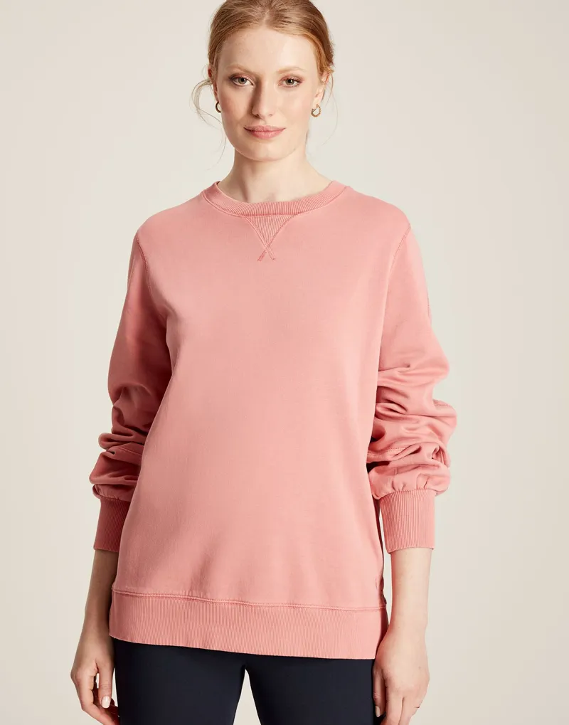 Joules Women's Amina Crew Neck Sweatshirt - Soft Pink