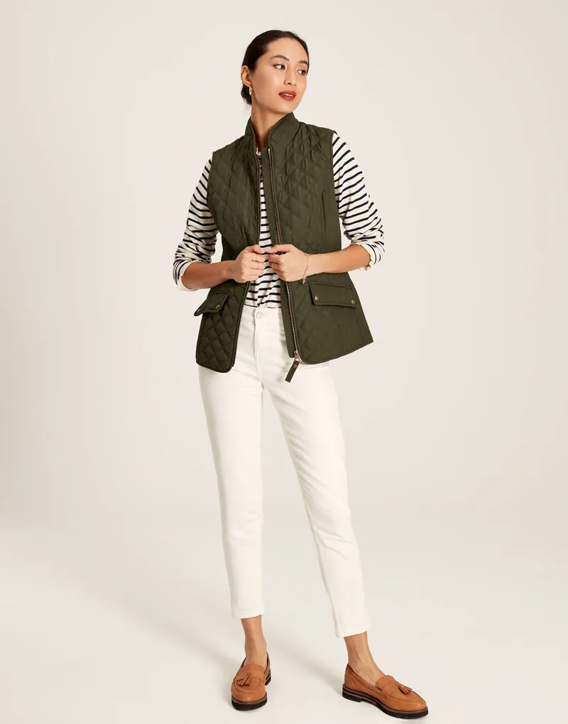 Joules Women's Minx Quilted Gilet - Heritage Green - Image 2