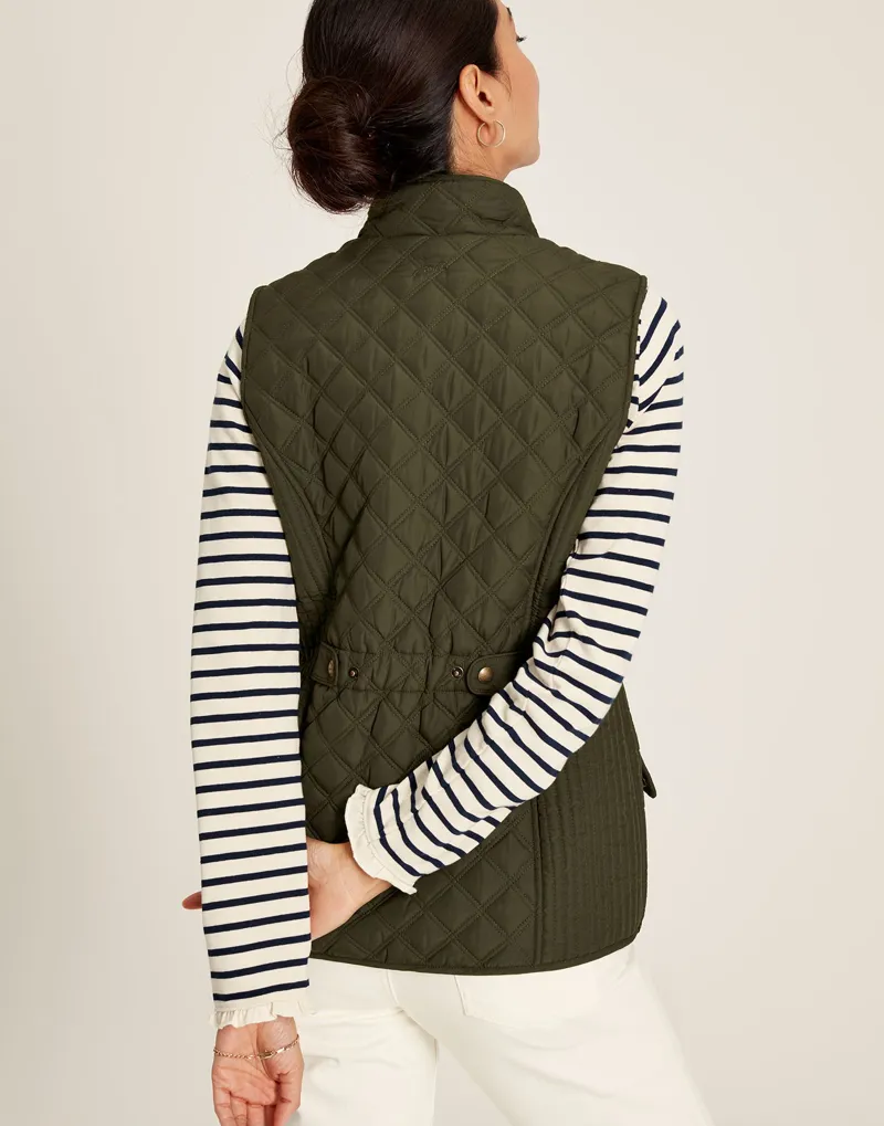 Joules Women's Minx Quilted Gilet - Heritage Green - Image 4