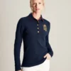 Joules Women's Ashley Long Sleeved Polo - French Navy