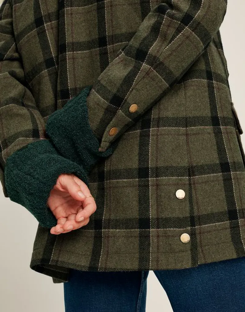 Joules Women's Berkley Fashion Fieldcoat - Green Tweed - Image 6