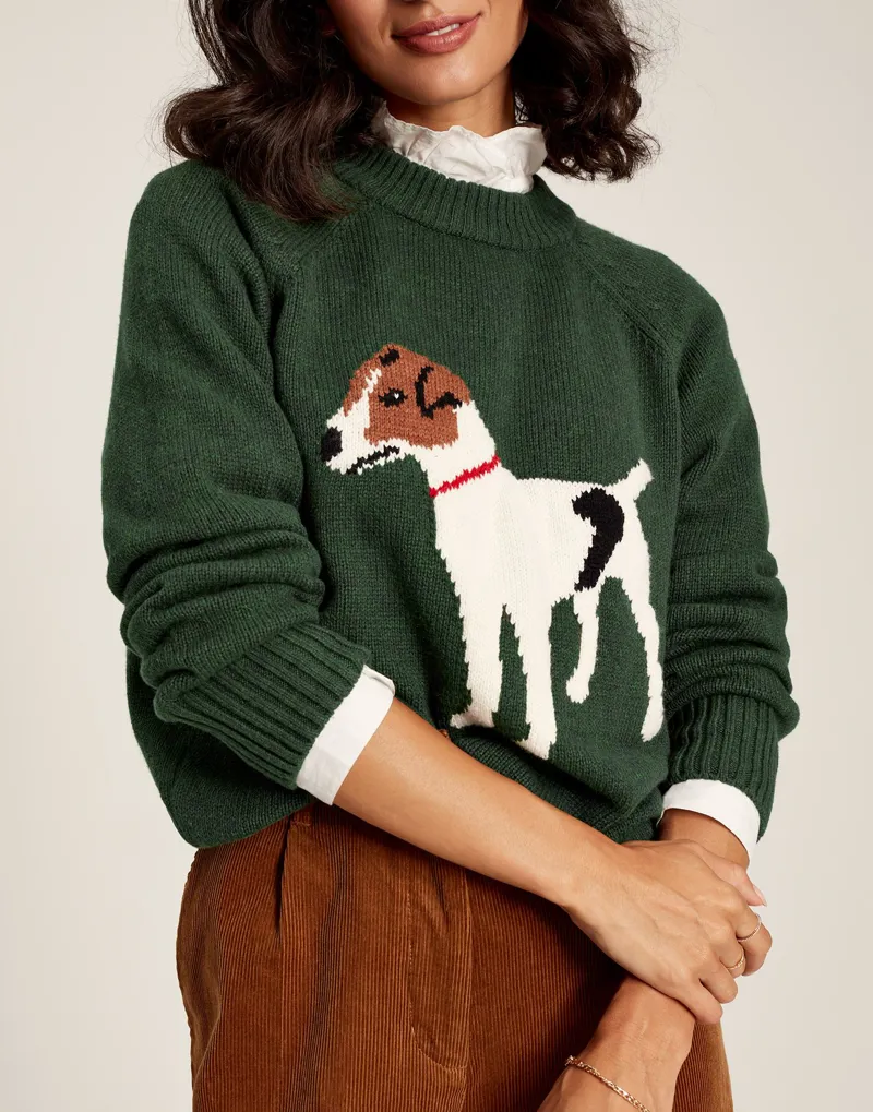 Joules Women's Margot Intarsia Jumper - Heritage Green - Image 5