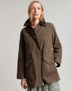 Joules Montford Waxed Jacket - Sable Brown