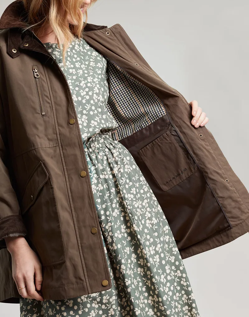 Joules Montford Waxed Jacket - Sable Brown - Image 4