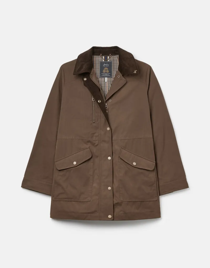 Joules Montford Waxed Jacket - Sable Brown - Image 6