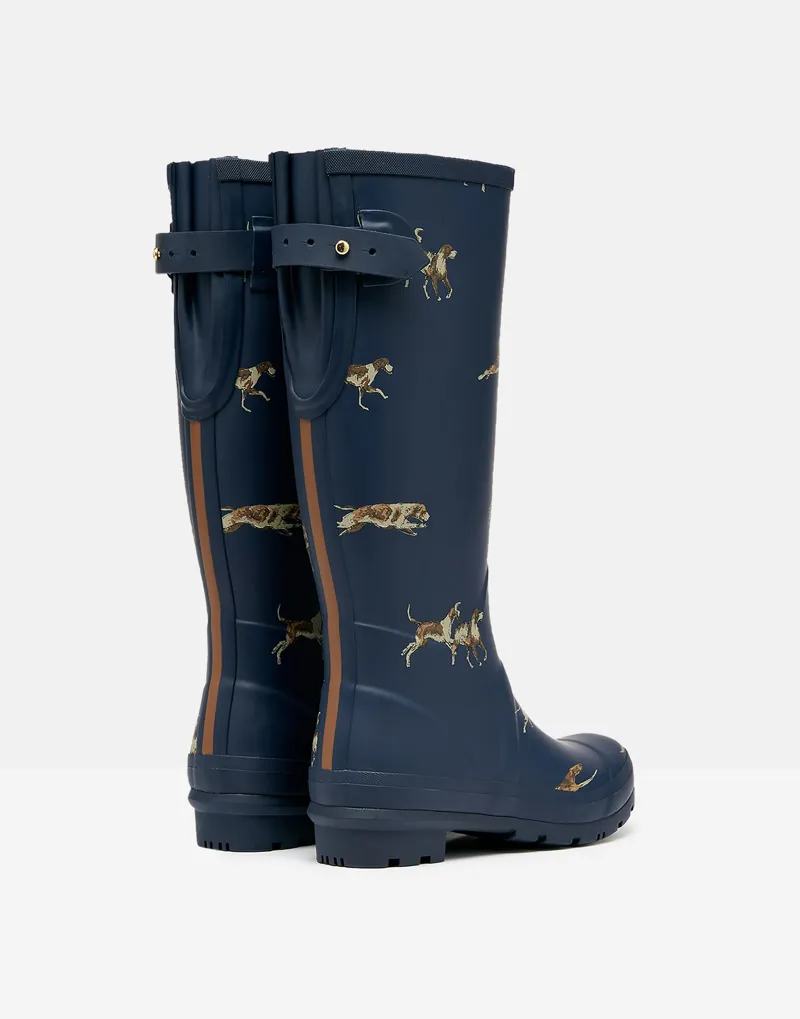 Joules Women's Welly Print Wellies - Navy Dogs - Image 3