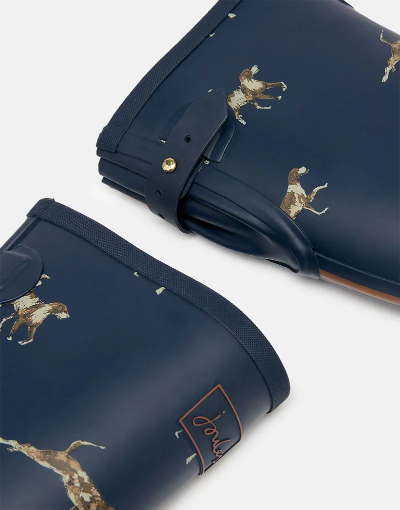 Joules Women's Welly Print Wellies - Navy Dogs - Image 4