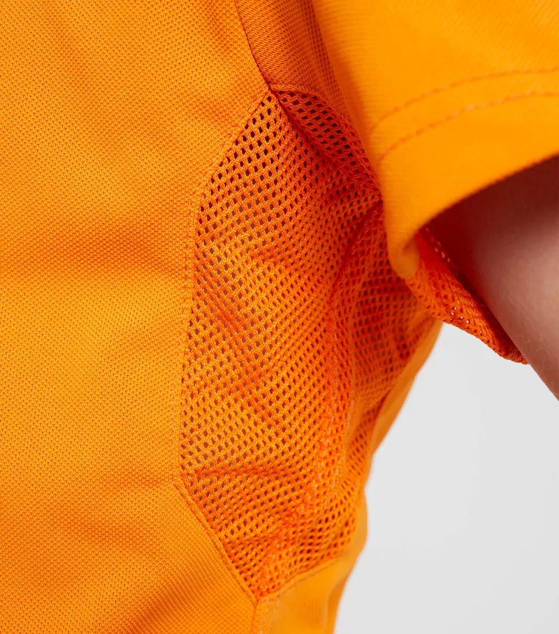 Premier Equine Cisco Junior Unisex Polo Shirt Orange - Image 5