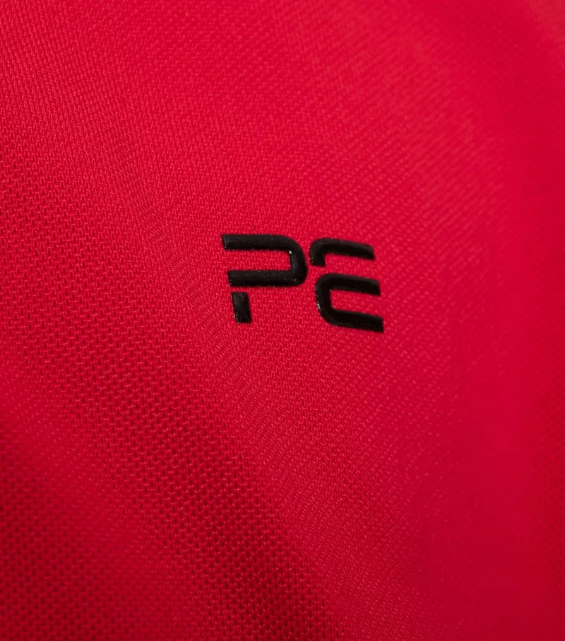 Premier Equine Cisco Junior Unisex Polo Shirt Red - Image 4